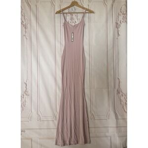 Skims Soft Lounge Long Slip Dress Sleeveles In Morganite Size XXS NWT